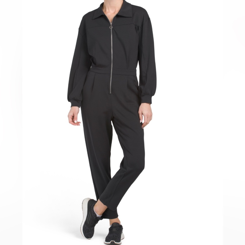BAILEY 44 Black Scuba Jumpsuit Size L MSRP $110
